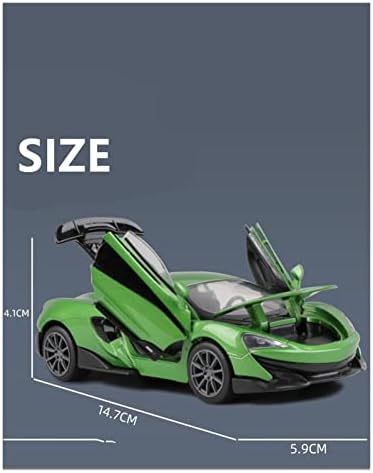 דגם מכוניות בקנה מידה עבור McLaren 600LT סגסוגת דגם מכוניות ספורט דגם רכבי רכב מתכת 1:32 פרופורציה