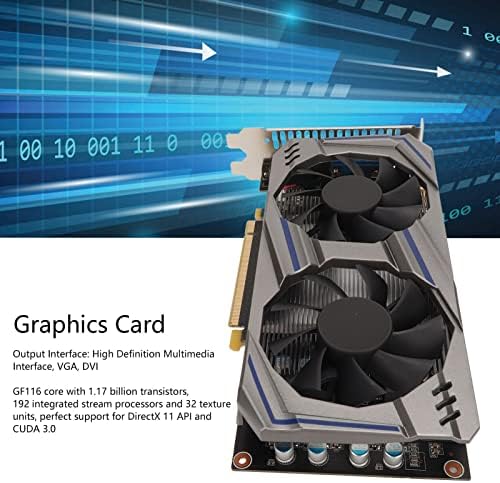 8 ג'יגה -בתים GDDR5 כרטיס גרפיקה מחשב, 128BIT 800MHz Core Core GPU למשחקי מחשב, כרטיס מסך משחקי 4K עם