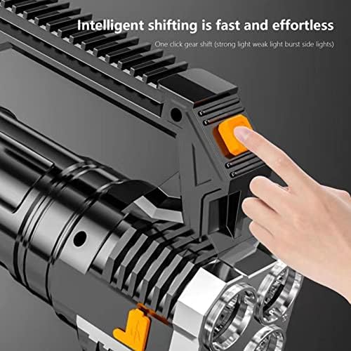 Qonioi Brightness Flashlink 4 חיפוש LED - 8 דגמי תאורה אטומים למים פנס USB חיצוני אורות חזקים ניידים