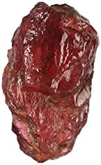 Gemhub ריפוי קריסטל מחוספס AAA+ אבן גרנט אדומה קטנה 3.10 סמק. אבן חן רופפת לעטיפת תיל,