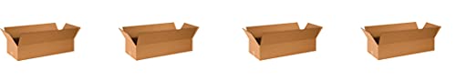 קופסא ארהב B26104 קופסאות גלי שטוחות, 26 L x 10 W x 4 H, קראפט