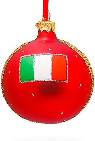גונדולה מתחת לגשר ריאלטו, ונציה, קישוט חג המולד של כדור זכוכית איטליה 3.25 אינץ '