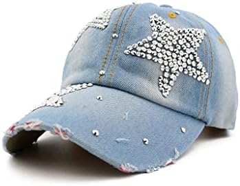 אגוזי אגוזי כובע יהלום פרח ג'ינס כובע בייסבול כובע קאובוי כובע בייסבול כובע בייסבול