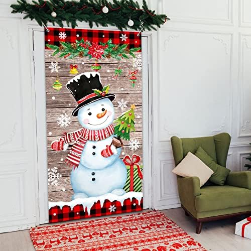 דלת שלג של טיימון חג המולד מכסה קישוט קישוט חג המולד עץ גרגיר שלג חורפי שלג חורף רקע שלג דלת שלג דלת