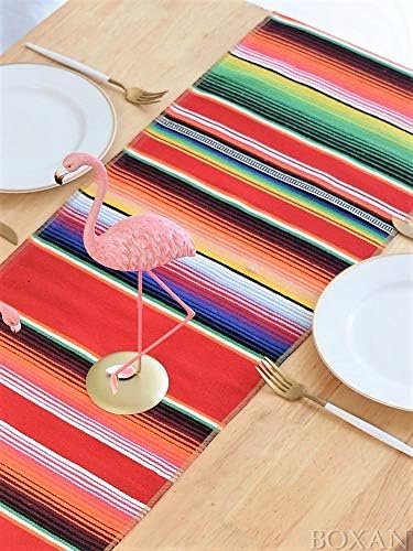 שולחן מקסיקני שולחן מקסיקני רץ שוליים שוליים שוליים שולחן סרפת שולחן סרפטים, רצים שולחן פס מקסיקני צבעוני