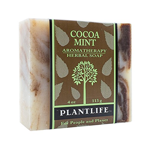 סבון בר מנטה קקאו פלנטלייף-סבון לחות ומרגיע לעור שלך-מעוצב בעבודת יד באמצעות מרכיבים צמחיים-תוצרת קליפורניה