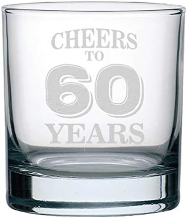 וראקו לחיים כדי 60 שנים ויסקי זכוכית מצחיק שישים יום הולדת מתנה עבור מישהו שאוהב שתיית מסיבת רווקים