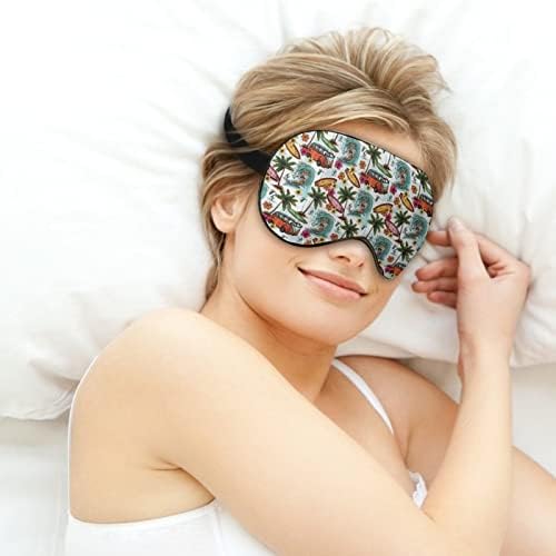 מסכות עיניים רכות של גולש הוואי עם רצועה מתכווננת קלה משקל נוח מכסה עיניים לשינה