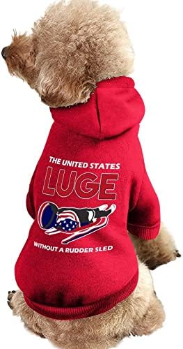 ארהב חורף קרח קרח כלב ספורט חולצה מקשה אחת תחפושת כלבים אופנתית עם אביזרי חיית מחמד כובע