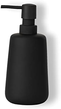 ABBI NIMO מט מתן סבון יד שחור לחבילה של חדר אמבטיה 2 חבילה, 13 גרם מגע רך סבון קרמיקה למטבח, מתקן קרם