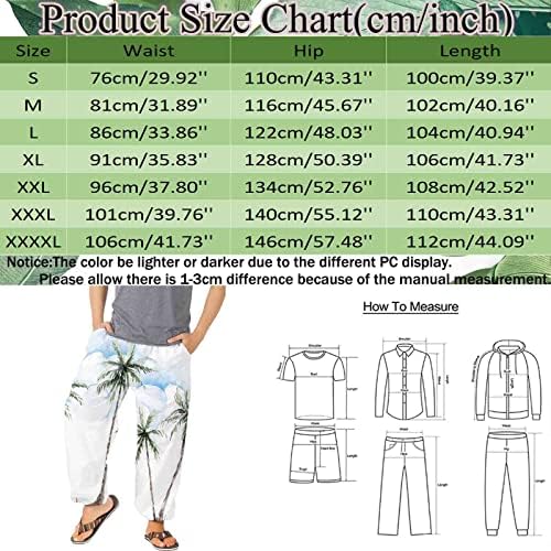מכנסיים Miashui M 1 מכנסיים מזדמנים מגוונים כל הדפסים רופפים פלוס מכנסיים בגודל אופנה מכנסי כיס חוף