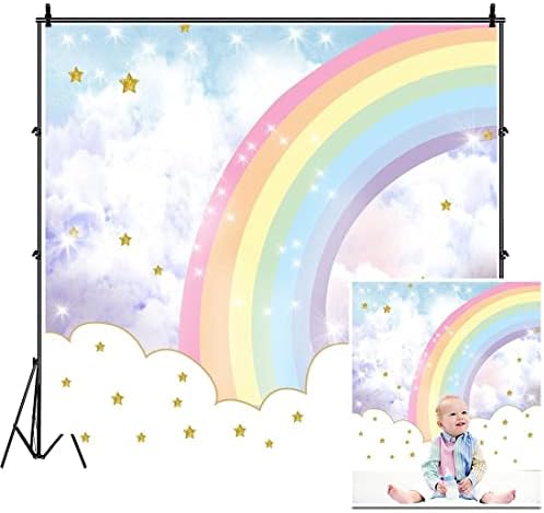 5 על 5 רגל נצנצים כוכב בקשת שמיים צילום רקע מופשט ענן קריקטורה מתוק מסיבת יום הולדת דקור רקע תינוק מקלחת