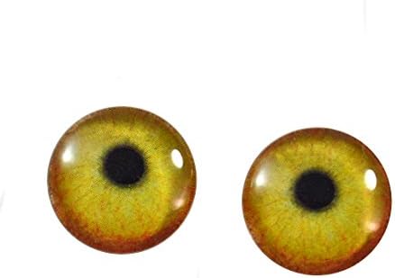 16 ממ אפרסק אפרסק צהוב פלמינגו עיניים עיניים בובה אירוסים לפולימר חימר פולימר מיסים או תכשיטים מייצרים