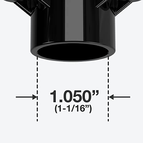 034קט-10 3/4 ריהוט כיתה שולחן בורג כובע בשחור, 1.05 מזהה, פוליוויניל כלוריד