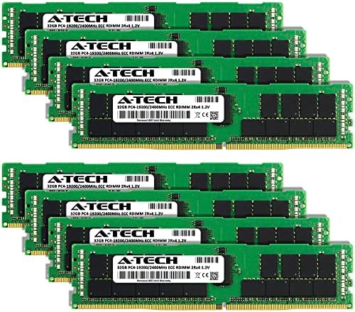 A-Tech 256GB ערכת זיכרון זיכרון זיכרון עבור Supermicro x10QBL-4CT-DDR4 2400MHz PC4-19200 ECC רשום RDIMM