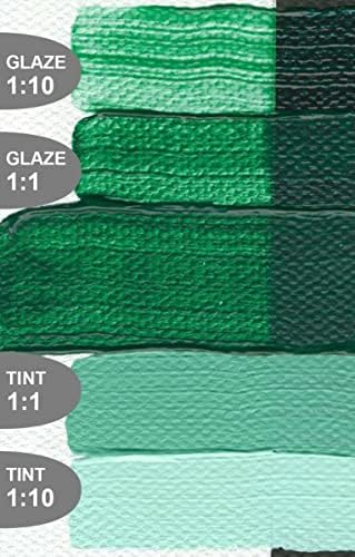 5 גרם גוף כבד גוון היסטורי צבעי אקרילי צבע: גוון ירוק וירידיאני