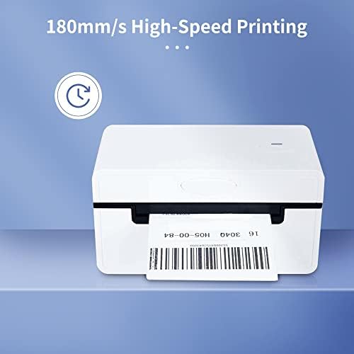 מדפסת תווית תרמית של ZHUHW שולחן עבודה למדפסת תוויות משלוח 4x6 יצרנית תוויות משלוח 180 ממ/s USB BT מדפסת