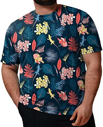 חולצות טריקו בקיץ BMISEGM לגברים גברים אופנה אביב קיץ מזדמן גודל גדול שרוול קצר O צוואר מודפס T