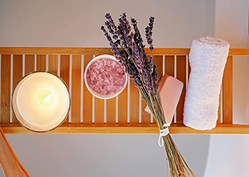 מגש קאדי אמבטיה של רויאלאוס אמבטיה לאמבטיה, מגש שולחן אמבטיה עם מחזיק זכוכית ספרים ומחזיק, עיצוב אטרקטיבי,