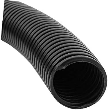 מפוח x-deree צינור צינור מגן חוט צינור גלי גלי 6.6 מ 'אורך 29 ממ x 33 ממ דיא שחור (טובו סופייטטו טובו