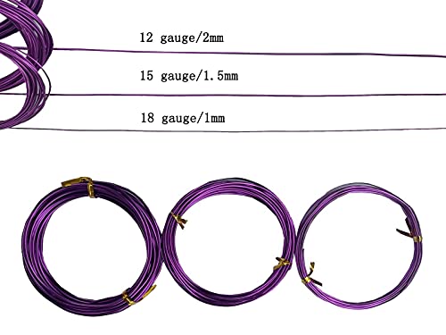 יו-יו 2015 חוט אלומיניום מלאכה 328 רגליים 20 צבעים חוט מלאכה גמיש אנודייז להכנת תכשיטים, מלאכת יד, עשה