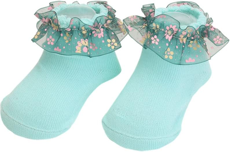 יילוד תינוק-בנות גרבי קשת תינוקות פעוט קרסול גרביים