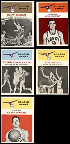 1961-62 Fleer St. Louis Hawks Team Set St. Louis Hawk