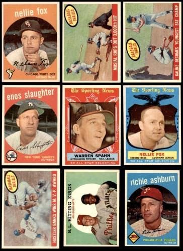 1959 Topps Baseball Set Sett. 7.5 - NM+ - סטים שלמים בייסבול