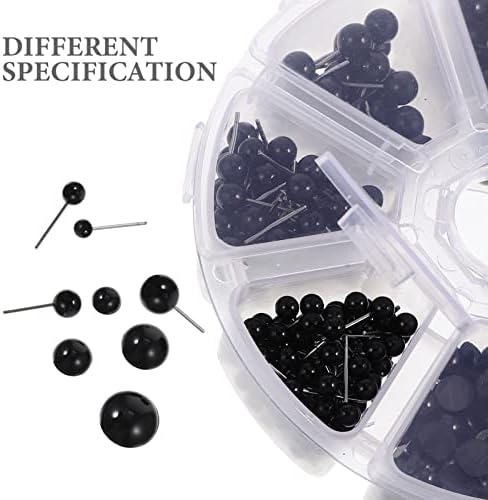 Sewroro בובות שחורות 410 יח 'עיני בטיחות מפלסטיק עיני סרוגה ממולאות ערכת עיני בובה ערכה עיניים בטיחות
