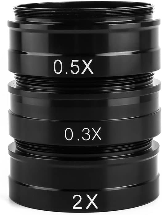 אביזרי מיקרוסקופ 0.75 איקס/0.3 איקס/2 איקס/0.5 איקס עדשת זכוכית אובייקטיבית 165 עבור 180 איקס 130 איקס