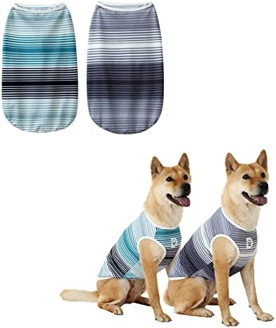 דג ' ידאלי כלב וחתול חולצה טק בד, בגדים לחיות מחמד עבור גדול, בינוני, וקטן כלבים, 2-חבילה של קל משקל