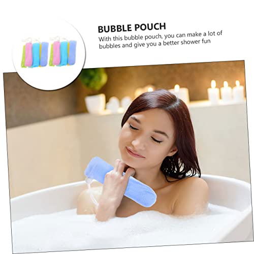 12 יחידות שקית רשת סבון מקציפה ניקוי מקרצף אמבטיה מקרצף גוף מקרצף סבון קצף תיק בעבודת יד סבון רשת סבון