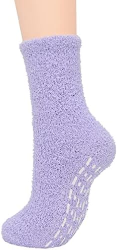 Zando גרביים מטושטשות נעימות לנשים גרביים בבית חולים עם אחיזות לנשים גרבי גרביים גרבי סליפר גרביים ישנים