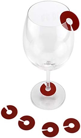 30 יחידות עגול צורת סיליקון יין כוס זכוכית סמני מסיבת גביע יין שתיית כוס סימון תגים
