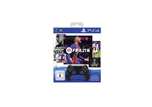 פלייסטיישן 4 - Dualshock 4 Controller אלחוטי Jet Black MIT קוד Für EA Sports FIFA 21 PS4