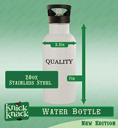 מתנות Knick Knack landscape - בקבוק מים מפלדת אל חלד 20oz, כסף