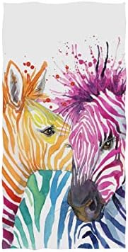 סינסטור זברה חמודה בצבע מים חיות בר חיות בר אפריקאיות מגבות ידיים לאמבטיה מגבות אור אורח מגבות רב תכליתי