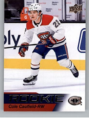 2021-22 סיפון עליון NHL Star Rookies Reokies Set 1 Cole Caufield Montreal Canadiens רשמי כרטיס הוקי