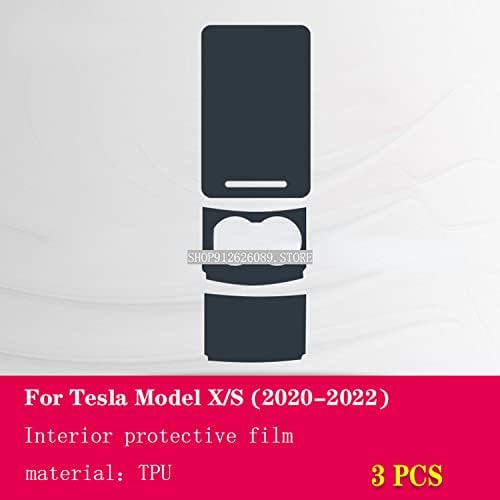 רוסווסט רכב פנים TPU Protector סרט לוח המחוונים הסרט, עבור Tesla Model X S 2020-2022