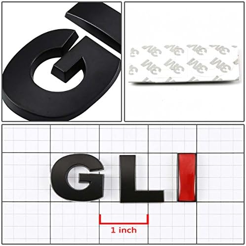 DNA EM-L-GLI-BK-RD-שחור ואדום GLI לוגו סמל מדבקות מתכת
