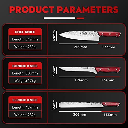 VG10 סכין שף יפנית, 12 אינץ 'מטבח מקצועי בישול סכין סכין סכין חדים מזויף פחמן גבוה סכין נירוסטה לחיתוך