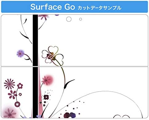 כיסוי מדבקות Igsticker עבור Microsoft Surface Go/Go 2 אולטרה דק מגן מדבקת גוף עורות 000157 פרח פרח פשוט