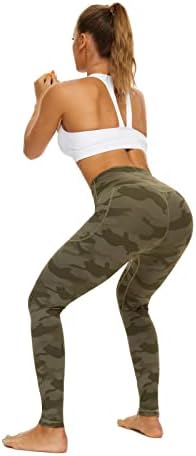 CCKO חותלות מותניים גבוהות לנשים עם כיסים, מכנסי יוגה של נשים נמתח אימון חותלות בקרת בטן