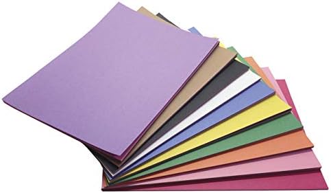 נייר בנייה לילדים, 9X12 אינץ ', צבעים שונים, 500 גיליונות - 1465886