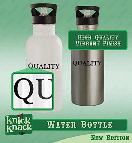 מתנות Knick Knack Gules - בקבוק מים מפלדת אל חלד 20oz, כסף
