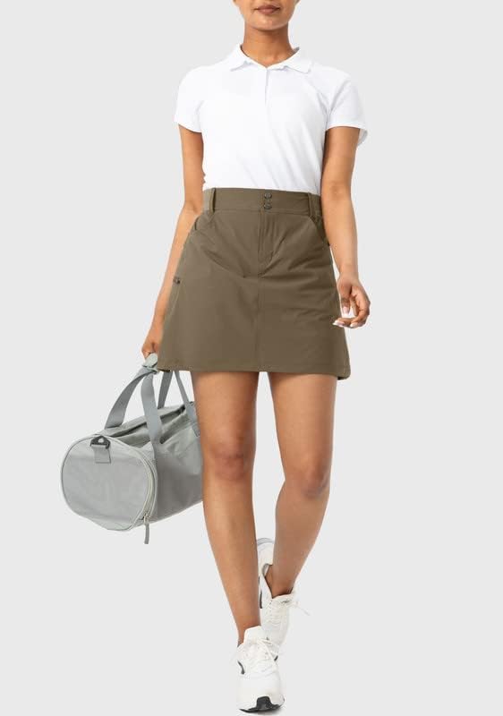 Viodia Golf Skorts חצאיות לנשים עם כיסים חצאית טיולים גבוהה של המותניים של נשים טניס אתלטי טניס לקיץ